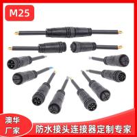 AHUA澳華廠家直銷現(xiàn)貨批發(fā)M25 3*12號(hào)UL線 SJOW橡膠線 防水接頭